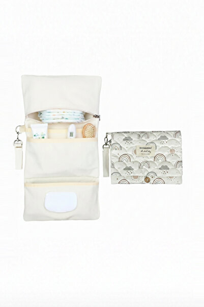 Modakids Anne Bebek Su Geçirmez Çok Amaçlı Bebek Alt Açma Bakım Çantası Organ...