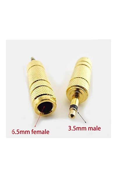 OEM Adaptor audio mono JACK 6.3 mm mama la JACK 3.5 mm tata metal aurit