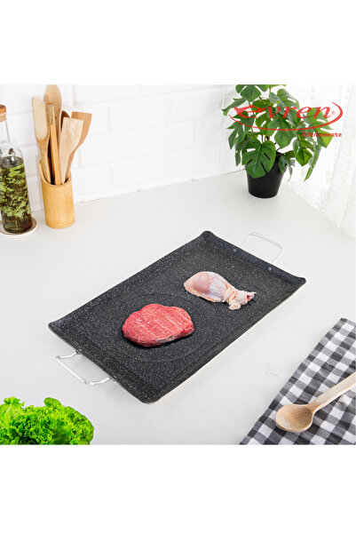 EVREN MUTFAK صينية جولدستون بيفيرا مقاس 29×47 سم مع مقابض