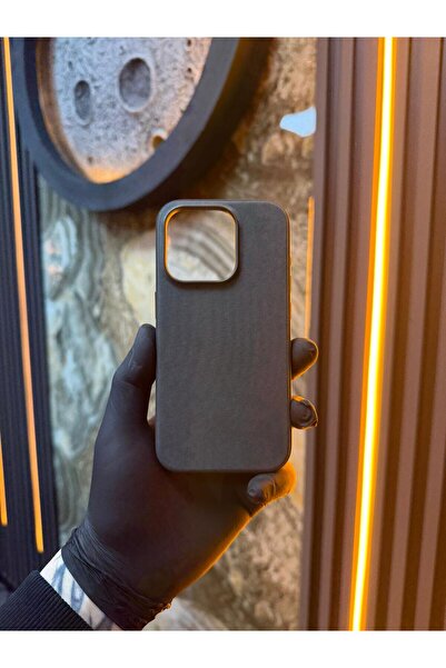 SOYLU MİX İphone 15 Pro Brabus Nubuk İç Kadife Tasarım Magsafe Hızlı Şarj Des...