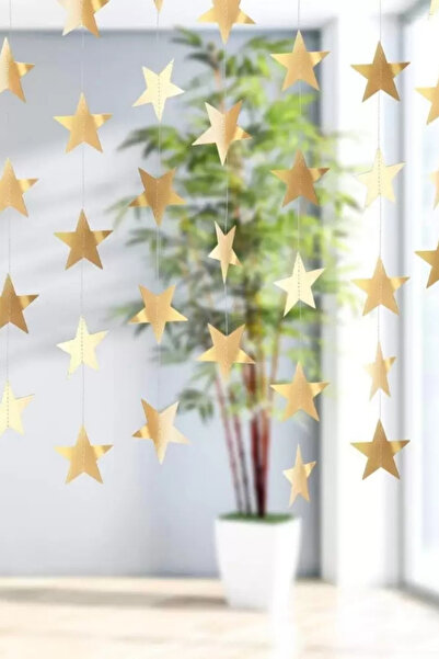 Le Mabelle Gold Sequential Star Party Ornament