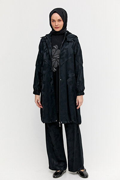 Setrms Kapüşonlu Jakarlı Peluş Astarlı Kap