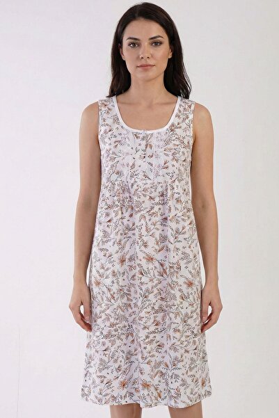 cotonhause Women's Zero Sleeve 100% Cotton Nightgown - Combed Cotton, Comfort...