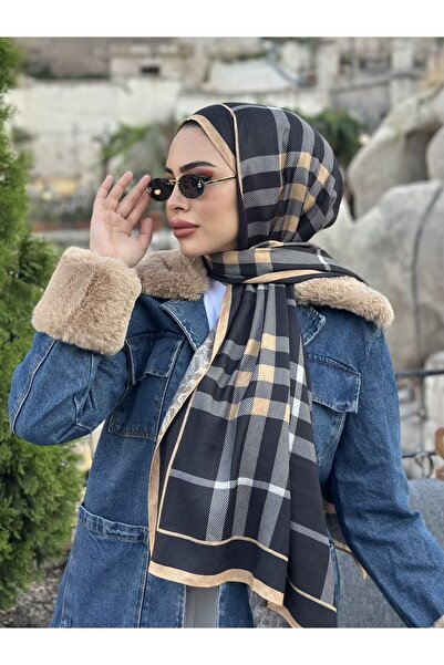 tomrisboutique Luxury Shawl Wool Hijab 4 Seasons Double Sided 70 X 180 cm