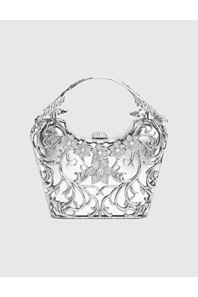 İLVİ Brielle Silver Color Women's Handbag