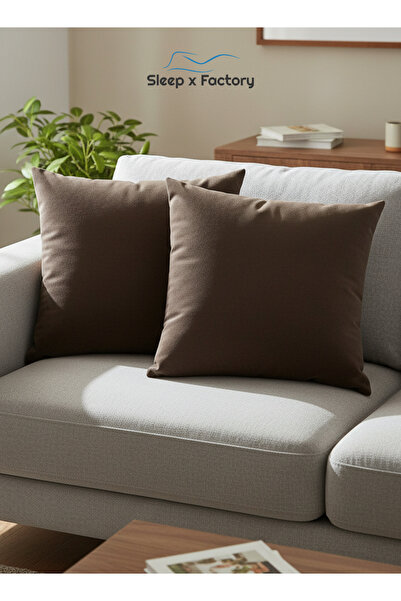 Sleep x Factory 2-Pack Decorative Cushions 45x45 cm – Microfiber Filled