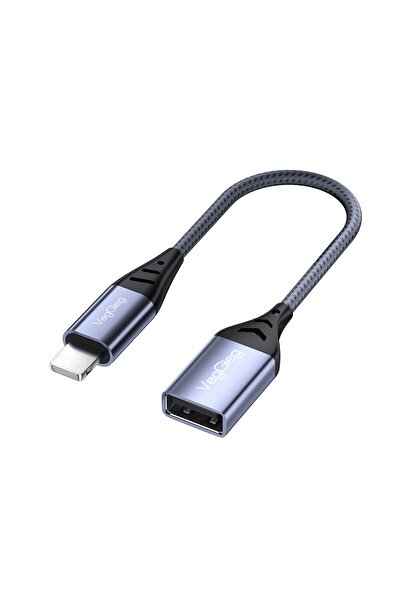 Veggieg محول محول OTG من Lightning إلى USB 2.0