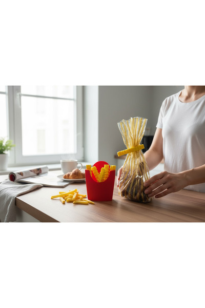 Dekor French Fries Design Bag Sealer Clip – Set of 6