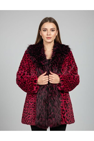 Rabiossa Women's Leopard Fur Coat