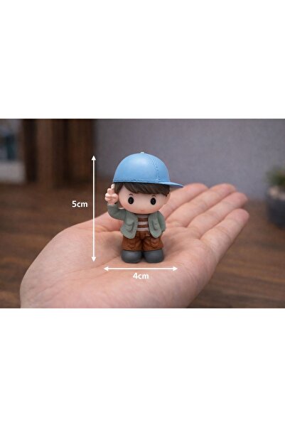 Yerli Mini Erkek Figürü – Selam Veren Çocuk Teraryum& Sukulent& Diorama& Miny...
