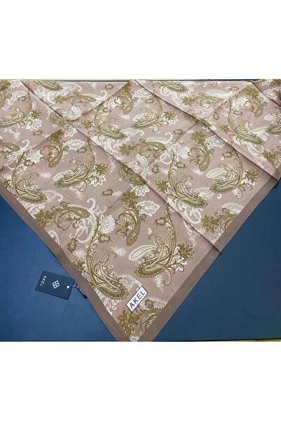 Akel وشاح قطني من الفيسكون منقوش 9613-13