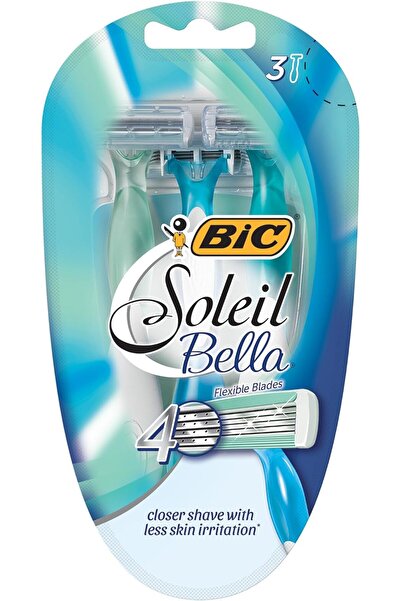 Bic Soleil Bella 4 Blade Disposable Razor for Women 3 Count