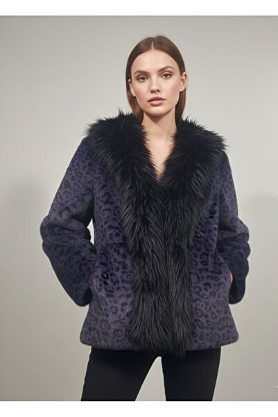 Rabiossa Women's Leopard Fur Coat