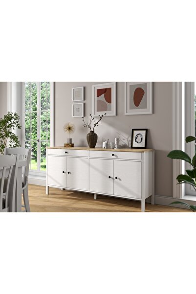 Vivense LUMERA İSKANDİNAV KONSOL, 4 KAPAKLI 2 ÇEKMECELİ