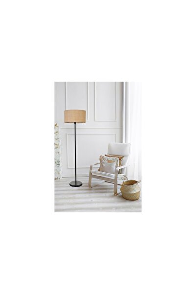 Vivense HASIR RATTAN ABAJURLU LAMBADER SİYAH