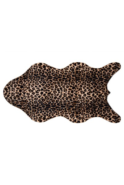 Vivense LEOPAR POST KESİM MAKİNE HALISI, KAHVERENGİ, 80X150