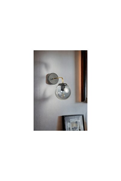 Vivense Pablo Siyah Füme Camlı Aplik