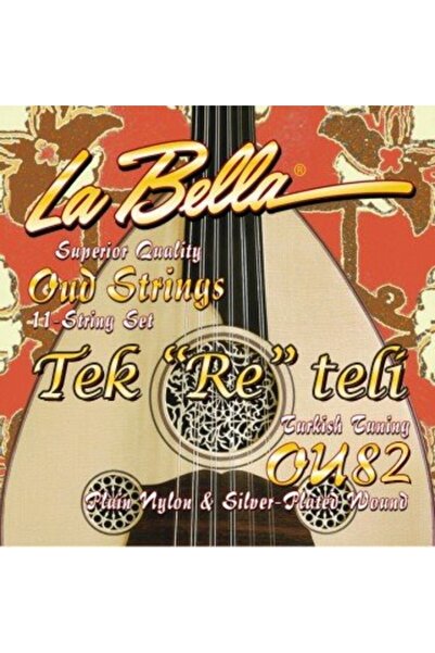 La Bella Strings La Bella OU82 Ud Re Teli | Gümüş Kaplama Tek Tel