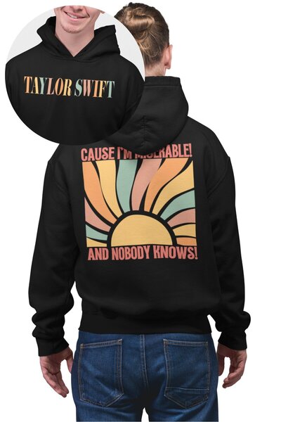 Fuddy Moda للجنسين قصة فضفاضة لأنني مسالك وحدها، لا أحد يعرف ذلك، سويت شيرت م...