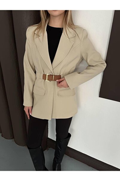 Ekim Store Belted Waist Blazer Jacket
