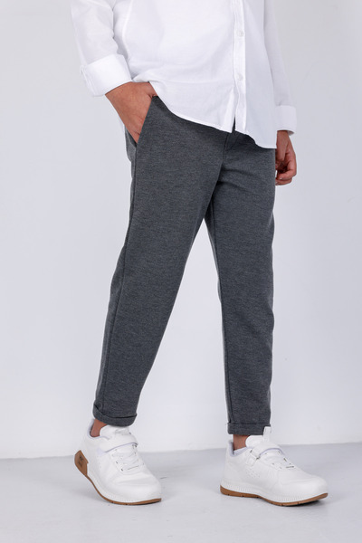 3MODA Pantaloni Joger cu talie cu nervuri pentru băieți