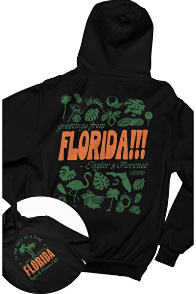 Fuddy Moda Φούτερ με κουκούλα Unisex Florida με στάμπα στην πλάτη, Oversize φ...
