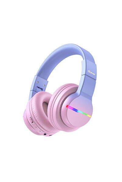 iClever BTH12 Kids Headphones, Wireless, LED, Volume 74/85dBA, Fast Charging,...