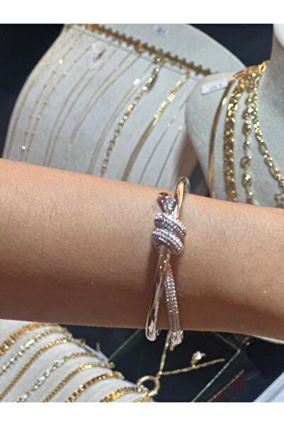 Lorvien Burgu Kelepçe 925 Ayar Gümüş Renginde