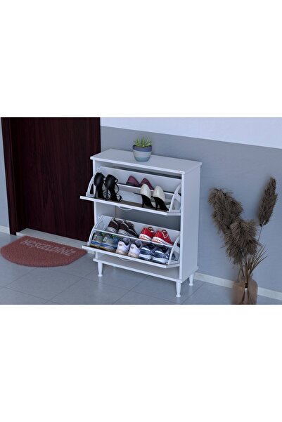 Vivense Umay Ayaklı 72 Cm 2 Düşer Kapaklı Ayakkabılık, Cordoba