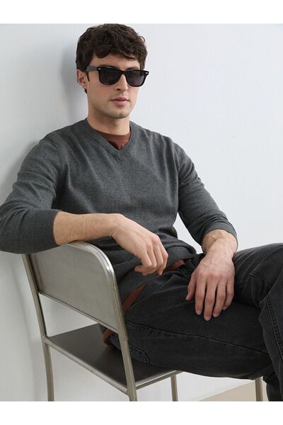 LC Waikiki Lcwaikiki Classic V-Neck Men's Knitwear Sweater