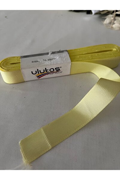 partici dükkanı Panglică Grogen - Panglică cu fundă de culoare galbenă - Lăți...