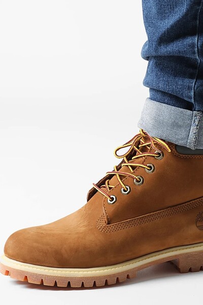 Timberland Premium 6 in Waterproff Boot Rust Nubuck Genuine Leather Waterproo...