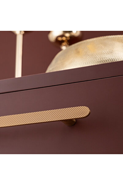 System 4742 Modern Tırtıklı Kulp Şampanya Saten Renk 192 mm (iki delik arası ...