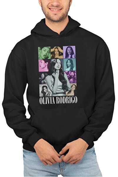 Fuddy Moda سويت شيرت أوليفيا رودريغو تور مطبوع بغطاء رأس للجنسين، قصة فضفاضة ...