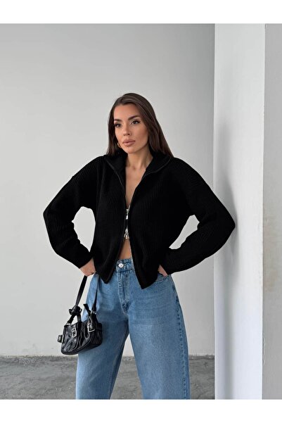 mydukkan.co Double Zipper Knitwear