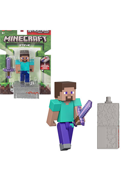 Cici Oyuncak Minecraft Steve Action Figure with Accessory & Redstone Building...