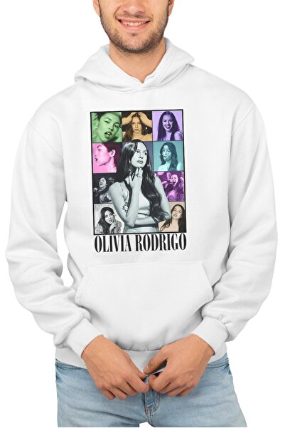 Fuddy Moda سويت شيرت أوليفيا رودريغو تور مطبوع بغطاء رأس للجنسين، قصة فضفاضة ...