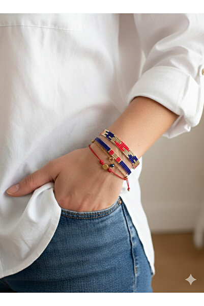 NevoAccessory Night Fire Miyuki Bracelet Set of 4 - Women's Bracelet, Gift