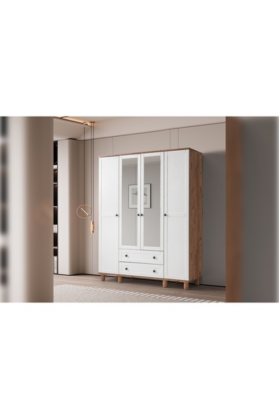 Vivense NOLA GARDIROP, AYTAŞI, 4 KAPAKLI