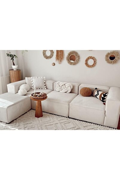 Vivense LENA BAYBFACE MODÜLER KÖŞE KOLTUK, BEYAZ