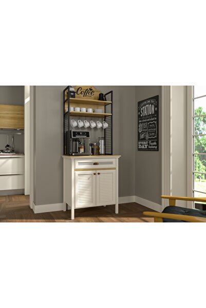 Vivense VALENA KAHVE KÖŞESİ AİRFRY DOLABI, 2 KAPAKLI