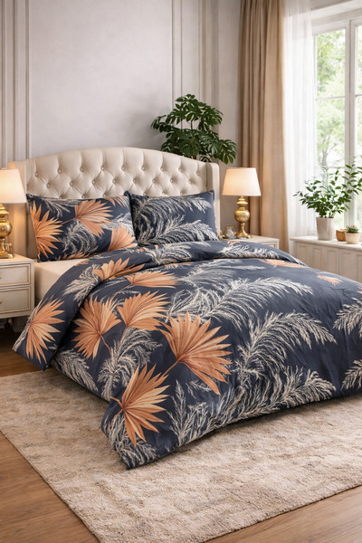 Güvenal Prestige Double Duvet Cover Set with Elastic Fitted Sheet |   Dowry L...