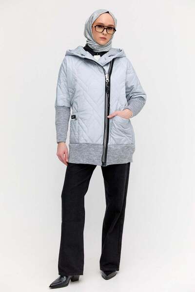 Setrms Kapüşonlu Sportif Kapitone Kaban