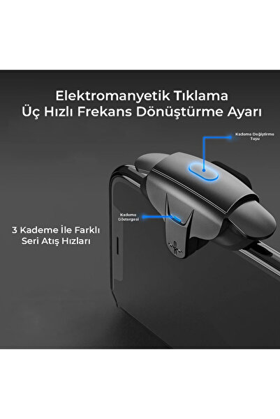 Qozie Seri Atış Modlu Pro Mobil Oyun Konsolu PUBG
