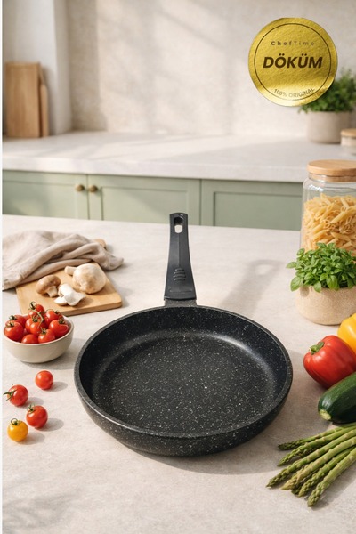 CHEFTİME Granit Döküm Tava 24cm