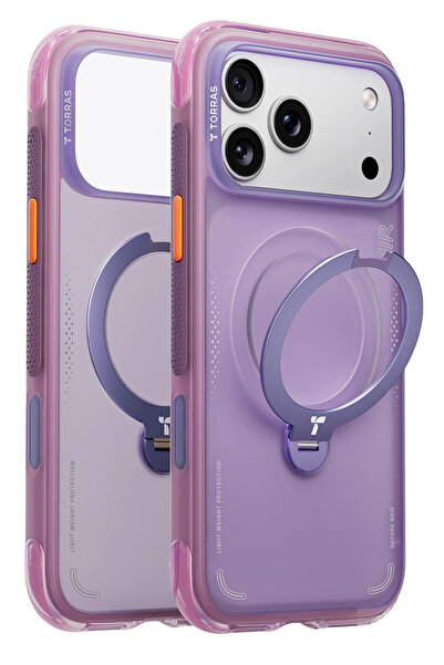 TORRAS حافظة متوافقة مع هاتف iPhone 17 Pro من سلسلة O Stand Spin Air من Magsafe