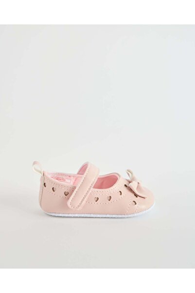 REDTAG Pink Bow Patch Baby Pram Shoe