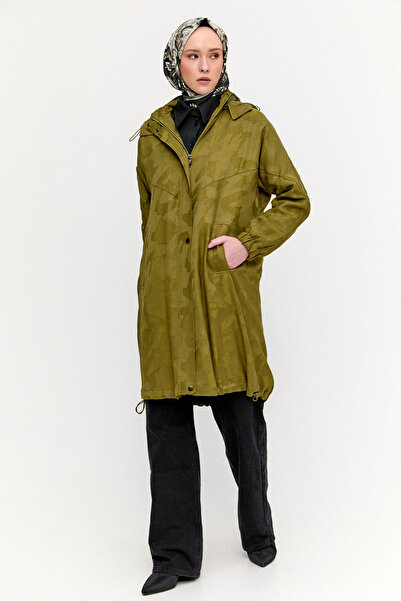 Setrms Kapüşonlu Jakarlı Peluş Astarlı Kap