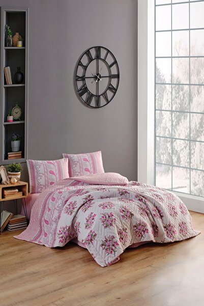 Kristal Single Person Four Seasons Quilted Duvet Cover Set Cornflower