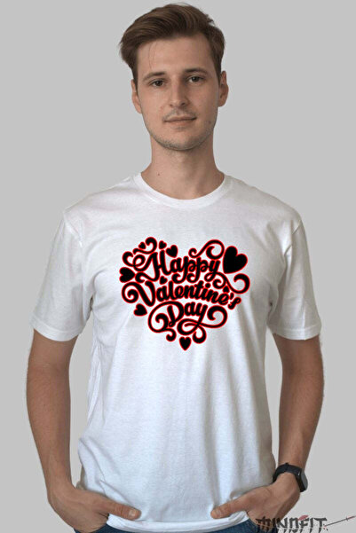 GILDAN Tricou Valentine S Day Happy Valentine S Day Inima Rosie Barbat